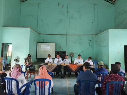 Rakor persiapan pelaksanaan kegiatan Manunggal Tuntung Pandang di Desa Telaga, diikuti oleh Kasi PMD